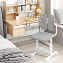 Height-adjustable Kid's Study Chair with Double Back Support and Breathable Seat for 3+ Years Old