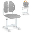 Height-adjustable Kid's Study Chair with Double Back Support and Breathable Seat for 3+ Years Old
