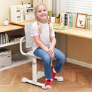 Height-adjustable Kid's Study Chair with Double Back Support and Breathable Seat for 3+ Years Old by LJGDeals