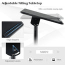 Mobile Lectern Podium Height-adjustable Rolling Laptop Cart with Tilting Top Storage Tray by LJGDeals