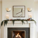 Hemispherical Alabaster Ath Wall Light