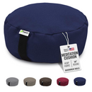 Hemp Zafu Meditation Cushion - 17 oz. Hemp Fabric with Organic Buckwheat Hull fill
