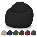 Hemp Bean Bag Chair Lounger - Adult & Teen size Traditional Classic 6 panel beanbag remove wash Eco Friendly Organic 18 oz. Hemp Fabric Comfy Bean - MADE IN USA by Bean Products