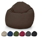 Hemp Bean Bag Chair Lounger - Adult & Teen size Traditional Classic 6 panel beanbag remove wash Eco Friendly Organic 18 oz. Hemp Fabric Comfy Bean - MADE IN USA by Bean Products