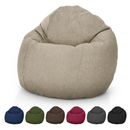 Hemp Bean Bag Chair Lounger - Adult & Teen size Traditional Classic 6 panel beanbag remove wash Eco Friendly Organic 18 oz. Hemp Fabric Comfy Bean - MADE IN USA by Bean Products