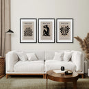 Black and Beige Matisse Set of 3 Posters. Vintage Style by Wall Art Set