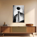 Vintage Style Art Deco Statue Study, Framed Canvas Print, Retro Style Wall Art, 1920s - 1930s style Art