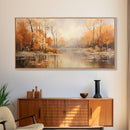 Fall Centerpiece Landscape Painting Canvas Print, Autumn Decor, Fall Centerpiece, Fall Home Decor, Fall Wall Decor, Fall Home Decor