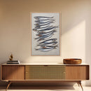 Sardines Art Print - Framed Canvas Art - Oil Painting Still Life Print - French Kitchen Art - Restaurant Art - Boho Farmhouse Decor