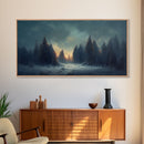 Dreamy Landscape Painting Canvas Print, country side, farmhouse decor, beautiful scenic wall art