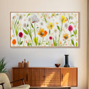 Botanical wall art, spring flowers, canvas print, dorm art for girls