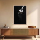 Dripping Paint Brush Wall Art, Black Paint, Brush Wall Decor, Minimalist Print. Wall Decor, Canvas Art, Wall Art, Framed Canvas Wall Decor