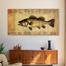 Fish Wall Decor, Animal Wall Art, Nature Wall Art, Minimalist Wall Decor, Panoramic Wall Decor, Canvas Print, Wall Art, Framed Canvas Art