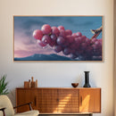 Grapes Wall Decor, Kitchen Wall Decor, Food Wall Art, Minimalist Art, Panoramic Wall Decor, Canvas Print, Wall Art, Framed Canvas Art