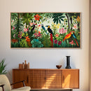 Toucan Wall Art, Tropical Art Print, Bird Art, Animal Art, Panoramic Art, Wall Art, Canvas Art, Landscape Art, Couple Gift, Dorm Room Art
