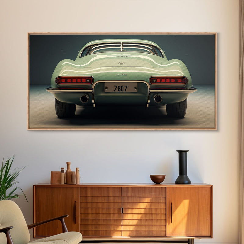 Automotive Art, Classic Car Wall Art, Car Print, Panoramic Art, Wall Art, Canvas Art, Landscape Art, Landscape Print, Car Lover Gift, Office