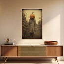 Halloween Wall Art, Spooky Art Print, Dark Art Print, Creepy Wall Art, Canvas Print, Wall Art, Vertical Print, Home Decor, Wall Decor