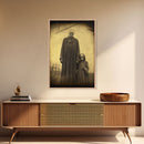 Skeleton Wall Art. Spooky Room Decor, Ghost Art Print, Gothic Wall Decor, Canvas Print, Wall Art, Vertical Print, Home Decor, Wall Decor