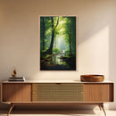 Forest Wall Art, Nature Inspired Art, Trees Art, Canvas Print, Wall Art, Vertical Print, Engagement Gift, Camper Wall Decor, Bedroom Prints