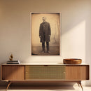 Civil War Era Photography, Framed Canvas Print, Tintype / Ferrotype reproduction wall art, Halloween Art