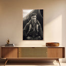 World War 2, Vintage Photo, Aviation Wall Art, Pilot Wall Art, Canvas Print, Wall Art, Vertical Print, Gift For Him, Office Wall Art
