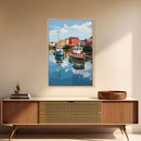 Boat Wall Art, Nautical Wall Art, Coastal Wall Art, Lobster Boat, Canvas Print, Wall Art, Vertical Art, College Dorm Decor, Entryway Prints