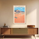 Great Sand Dunes National Park Travel Poster Art, Canvas Print Wall Art, Colorado Travel Art, Midcentury Modern Travel Decor, MCM Wall Art