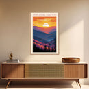 Great Smoky Mountains National Park Travel Poster Art, Canvas Print Wall Art, Tennesee Travel Art, Midcentury Modern Travel Decor, Wall Art
