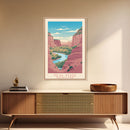 Mesa Verde National Park Colorado Travel Art, National Park Print, Minimalist Travel Art, Midcentury Modern Style Landscape Painting