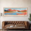 Yellowstone National Park Panoramic Wyoming Travel Art, National Park Print, Minimalist Travel Art, Midcentury Modern Style Landscape
