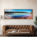 Panoramic of Grand Prismatic Spring Yellowstone, Extra Large Wall Art, Panoramic Wall Art, Panoramic Landscape Print, Landscape Photography