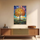 Fall Wall Art, Abstract Art, Tree Wall Art, Canvas Print, Wall Hanging, Portrait Art, Nature Print, Realtor Thank You, Living Room Wall Art