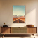 Desert Landscape, Desert Wall Art, Mountains Wall Art, Canvas Print, Wall Hanging, Portrait Art, Home Decor Prints, Office Wall Decor