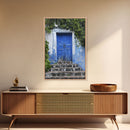 Change2 Mexican Wall Art, Colorful Mexican Door Architecture Painting Framed Canvas Print, Traditional Hacienda Architecture, Ready To Hang