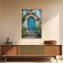 Change324 Mexican Wall Art, Framed Canvas Print, Old Town Mexico Architecture Wall Art, Framed Art