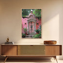 Change675 Architecture Print, 19th Century Architecture Photography, Mexico City Wall Art, Wood Framed Canvas Print
