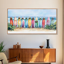 Tropical Christmas decor, beach Christmas decor, Christmas beach art, canvas print, Christmas wall art, beach Christmas