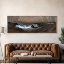 Starry Night Time Lapse Photography Style Print, Panoramic Wall Art, Unique Home Decor, Tilt Of The Earth's Axis