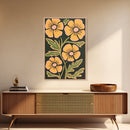 Midcentury Boho Modern Art, Abstract Floral Print, Botanical Decor, Florer Painting Wall Art, Canvas Print, Flower Art Prints, Mid Century Art