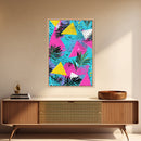 90's Style Shopping Mall Wall Art, Retro Style Canvas Print, Modern Wall Art