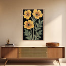Abstract Floral Botanical Framed Canvas Wall Art, Abstract Botanical Print Minimalist Modern Art Boho Wall Decor Living Room Wall Art