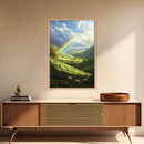 A Rainbow Over Ireland, Ireland Landscape Painting Print, Irish Decor, Ireland Wall Art, Ireland Inspired Home Decor