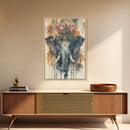 Ganesh Wall Art, Ganesha Painting Print, Framed Canvas Print, Painting of Ganesha, Ganesh Art, Hindu Art, Hinduism Home Decor