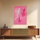 Preppy Elephant Painting Print, Trendy Wall Art, Animal Print, Framed Canvas Print, Wood Framed Art, Dorm Decor, Apartment Art