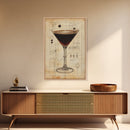 Espresso Martini Wall Art Canvas Print, Cocktail Painting, Cocktail Decor, Bar Decor, Home Bar Wall Art, Kitchen Wall Art