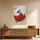 Couple Dancing Framed Canvas Print, Couple Wall Art, Wedding Gift, Dancing Wall Art, Dance Studio Decor, Engagement Gift Idea, Dancing Art