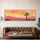 California Desert at Sunset, Death Valley Wall Art, Joshua Tree California Home Decor, California Art, Panoramic Extra Wide Art