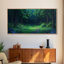 Large Framed Vintage Style Landscape Painting Print | Fantasy Wall Art | Fantasy Painting | Forest Painting | Landscape Wall Art