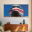 Oil Painting Print of a Jet, Framed Canvas Print, Airplane Wall Art, Airliner Painting