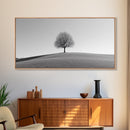 Loneliness - Framed Canvas Print Ready To Hang Wall Art - Thought Provoking Art - Moody Wall Art - Moody Painting - Black and White Dead Tree Art